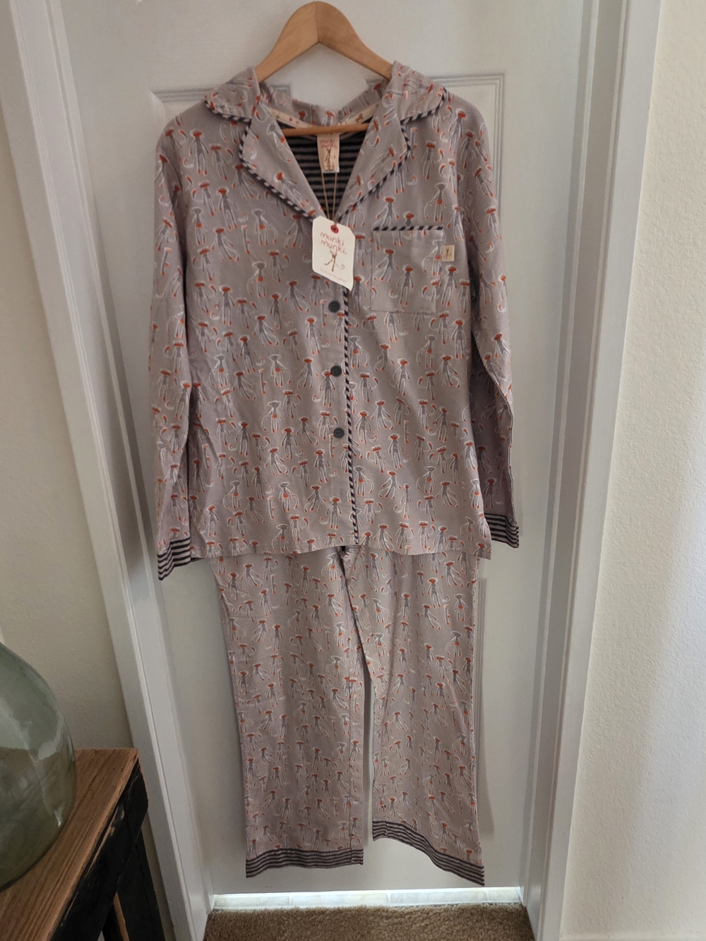 Munki Munki Sock Monkey Flannel PJ Set